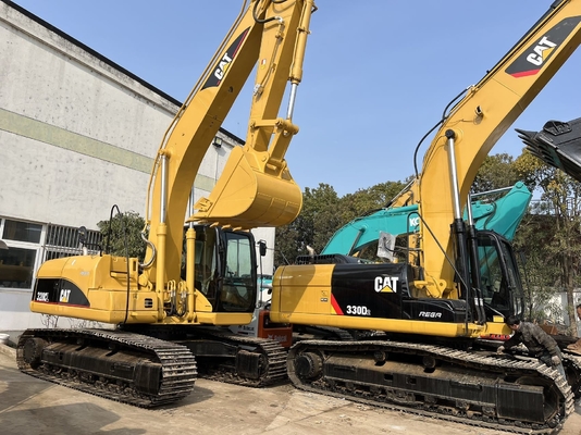 CAT 330D2 Gebruikte graafmachine met Liyuan hydraulische cilinder en 0.3M3 emmer in goede staat