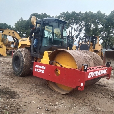 Oorspronkelijk Zweden CA251D Dynapac single drum roller gebruikt voor wegbouwmachines