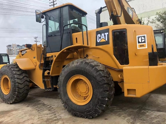 Cat 966L tweedehands wiellader met Japan motor en Liyuan hydraulische pomp in goede staat