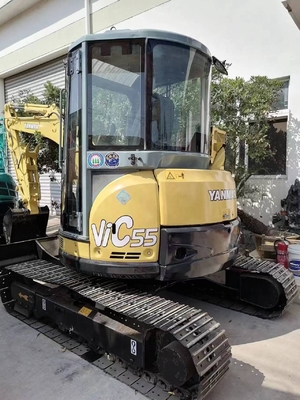Gebruikte Yanmar VIC55 graafmachine met Liyuan Hydraulische Valve Moving Type Crawler Graafmachine