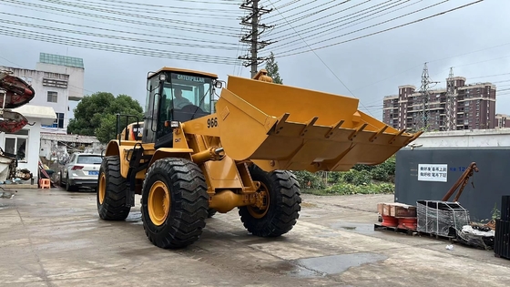 92 KW Gebruikte Japanse originele Caterpillar Loader Caterpillar 966H voor bouwmaterialen winkels