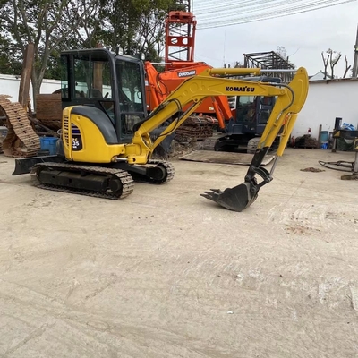 Gebruikte Komatsu PC35 3T graafmachine in goede staat Crawler Digger EPA Motor Shanghai