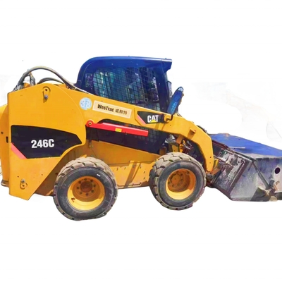 Japan Gebruikte wiellader Caterpillar 246C met YUNNEI-motor en originele verf