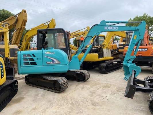 Gebruikte Kobelco SK60 mini graafmachine met Liyuan hydraulische pomp lage werktijden 0-2000