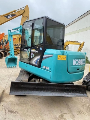 Gebruikte Kobelco SK60 mini graafmachine met Liyuan hydraulische pomp lage werktijden 0-2000