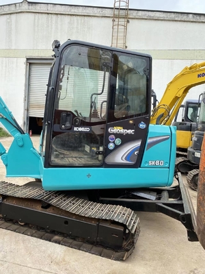 Gebruikte Kobelco SK60 mini graafmachine met Liyuan hydraulische pomp lage werktijden 0-2000