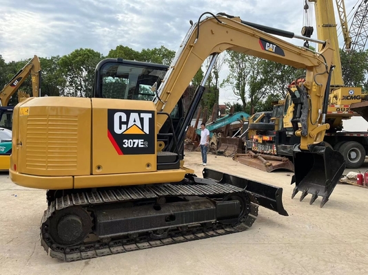 Oorspronkelijke trekkermachine Gebruikte graver CAT 307E2 mini graafmachine met Liyuan-klep