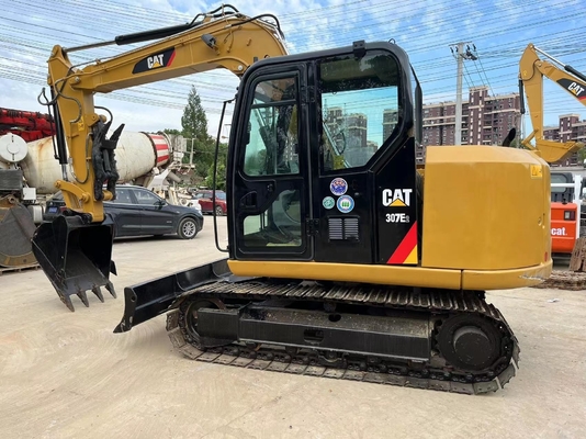 Oorspronkelijke trekkermachine Gebruikte graver CAT 307E2 mini graafmachine met Liyuan-klep