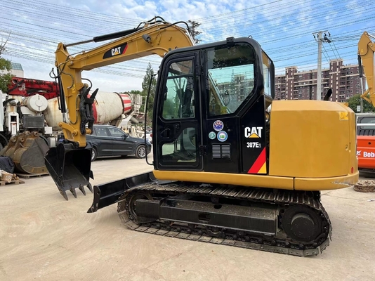 Oorspronkelijke trekkermachine Gebruikte graver CAT 307E2 mini graafmachine met Liyuan-klep