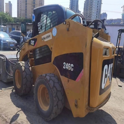 Laag werktijd Caterpillar Cat 246c wiellader voor moeilijke werkomstandigheden