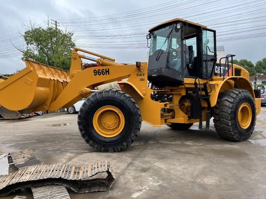 Japan Originele trekkermachine Gebruikte wiellader CAT 966H met Liyuan hydraulische klep