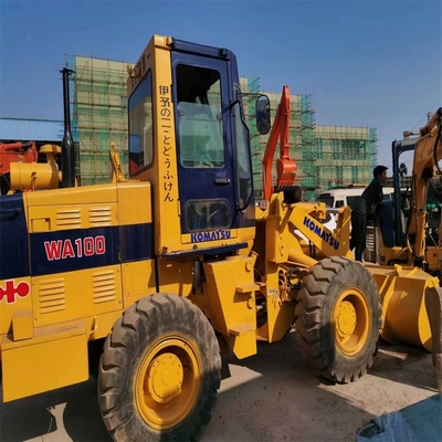 60 kW lage werktijden originele Japanse gebruikte Komatsu WA100 wiellader voor uw