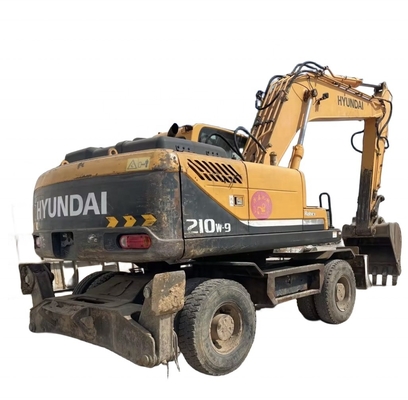 0-2000 Werkuren Gebruikte Hyundai 210W-9 graafmachine met EPA-motor en originele verf