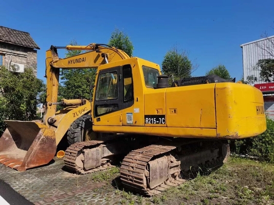 EPA-motor R215-7C Hyundai graafmachine met gebruikte originele verf en lage uren