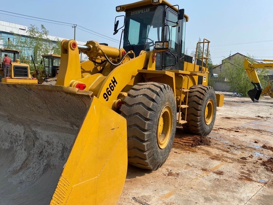 CAT 966H Gebruikte wiellader in goede staat met Liyuan hydraulische klep uit Japan