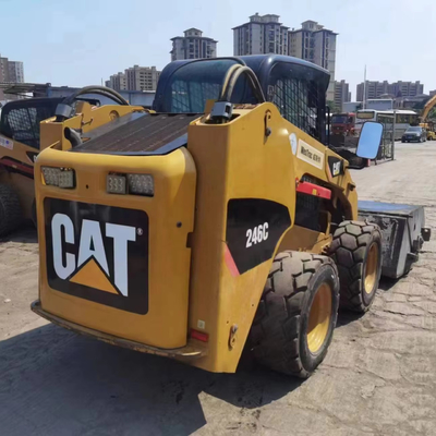 YUNNEI motor originele verf gebruikt Caterpillar 246C wiellader in uitstekende staat