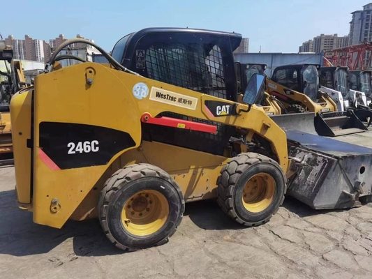YUNNEI motor originele verf gebruikt Caterpillar 246C wiellader in uitstekende staat