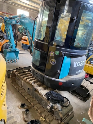 Gebruikte Kobelco SK40SR mini graafmachine met en bewegende type kruiper uit Japan