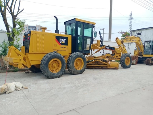 Japan Gebruikte machine CAT 140H Gebruikte rangschikker met 127KW Hydraulische wielmachine