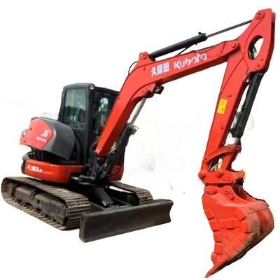 Gebruikte mini-graafmachine Kubota KX163 met Japan motor en Liyuan hydraulische cilinder