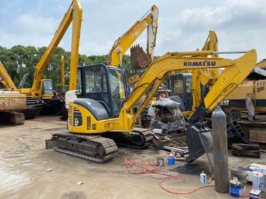 Gebruikte originele Japanse 5T mini graafmachine Komatsu PC55 EPA motor in goede staat Shanghai