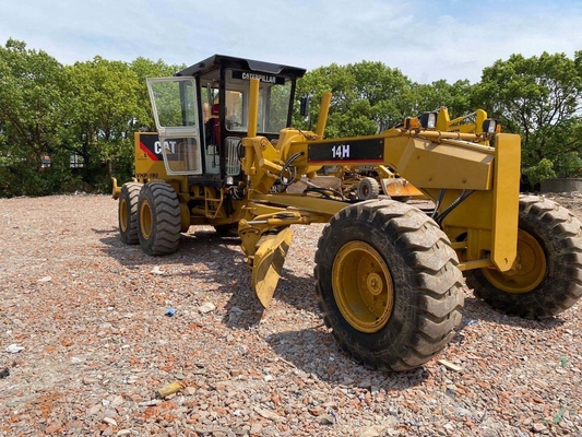 CAT140H Gebruikte originele verf Japan EPA Motor Grader met CAT-pomp en hydraulisch systeem