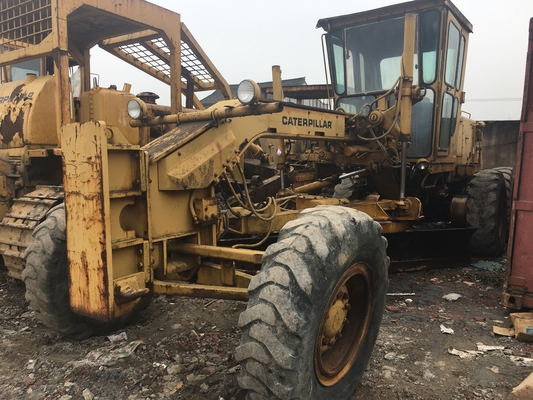 In goede staat dubbeltrommelroller CAT 12G Gebruikte platte landgrader uit Japan