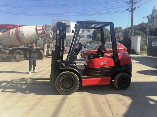 Max. hefbelasting 3TON Diesel Japan Originele TOYOTA FD30 Vorklift Paletheffen Truck