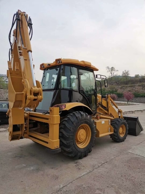 Goede Japanse originele 428 Gebruikte CAT 428F wiellader met en machinegewicht 15000 KG