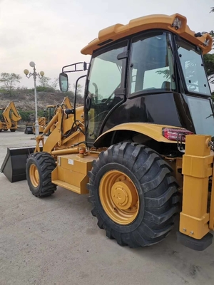 Goede Japanse originele 428 Gebruikte CAT 428F wiellader met en machinegewicht 15000 KG