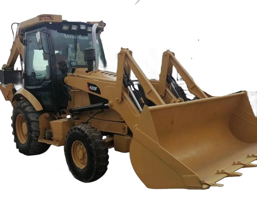 CAT 420F Backhoe Loader met Liyuan hydraulische klep uit Japan 15 ton bedrijfsgewicht