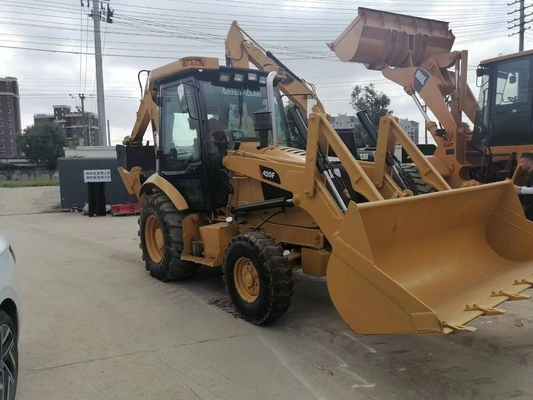 CAT 420F Backhoe Loader met Liyuan hydraulische klep uit Japan 15 ton bedrijfsgewicht