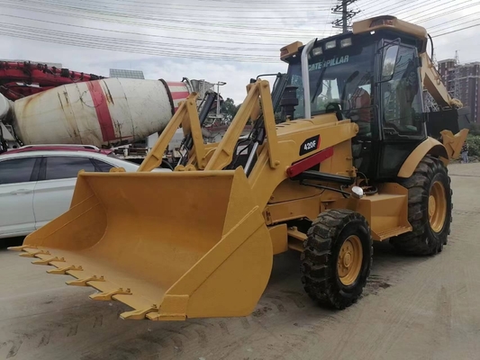 CAT 420F Backhoe Loader met Liyuan hydraulische klep uit Japan 15 ton bedrijfsgewicht