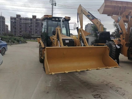 CAT 420F Backhoe Loader met Liyuan hydraulische klep uit Japan 15 ton bedrijfsgewicht
