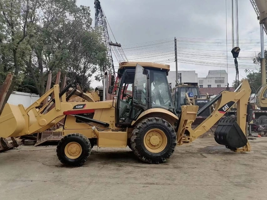 CAT 420F Backhoe Loader met Liyuan hydraulische klep uit Japan 15 ton bedrijfsgewicht