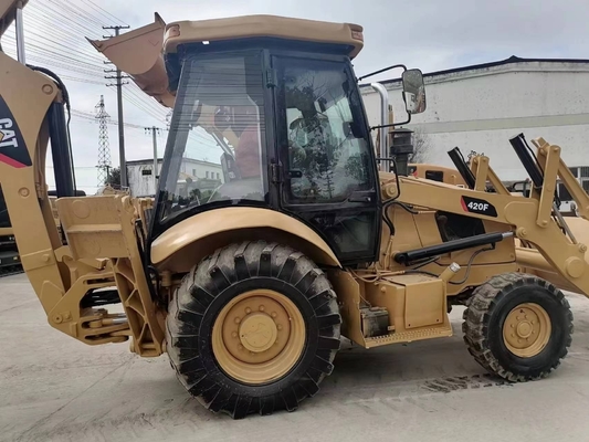 CAT 420F Backhoe Loader met Liyuan hydraulische klep uit Japan 15 ton bedrijfsgewicht