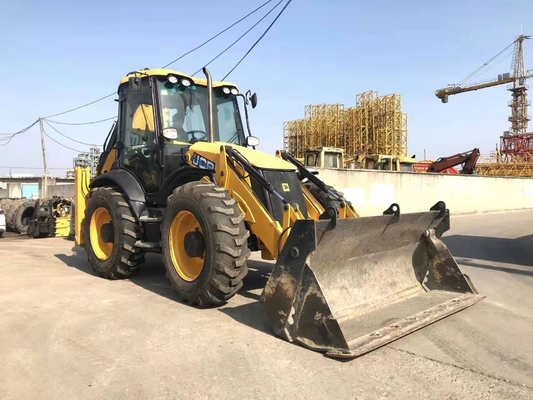 Gebruikte JCB 4CX-lader 15TON backhoe-lader met hydraulische cilinder van Nabtesco uit Japan