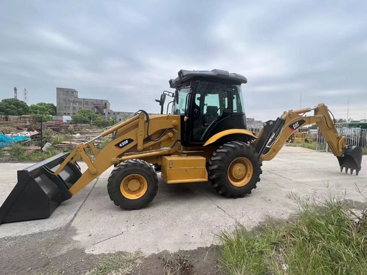 Gebruikte originele verfdiesellader Caterpillar 420F met 2017 Nabtesco hydraulische klep