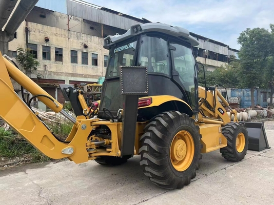 Gebruikte originele verfdiesellader Caterpillar 420F met 2017 Nabtesco hydraulische klep