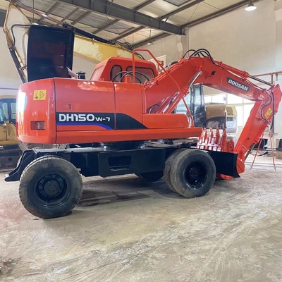 Gebruikte Doosan DH150W-7 15ton Crawler Excavator in Japan met Liyuan Hydraulische cilinder