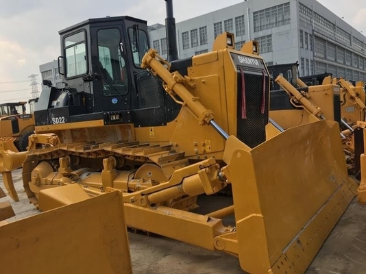 Originele verf Shantui SD22 EPA Motor Hydraulische bulldozer Bewegende type Crawler bulldozer