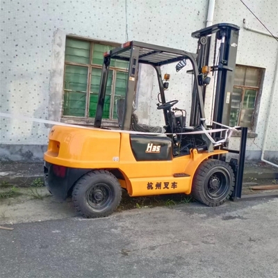Oorspronkelijke motor Hangcha H35 3,5 ton met baksteenclip Gebruikte vorklift 3000 kg gewicht gemaakt