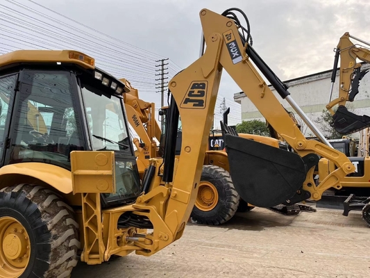 Gebruikte Japanse originele verflader JCB 3CX HINO-motor met een hoog werkvermogen