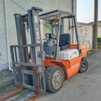 Originele kleur Gebruikte Heli K35 4Ton Diesel Vorklift Truck Met Originele Motor