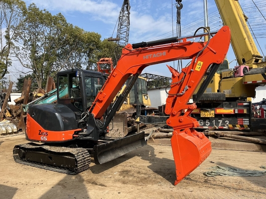 6.5 ton mini-graver Hitachi ZX65U Hydraulische bagger gebruikt ZX65U Deft ontwerp Japan