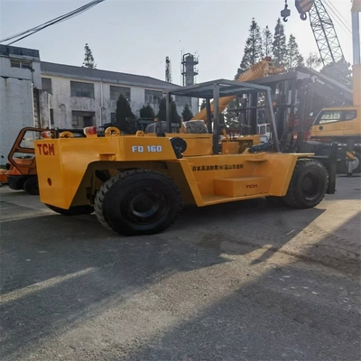 Multifunctionele gebruikte TCM-diesel vorklift FD160 Vorklift 16TON voor gebouwen in Shanghai