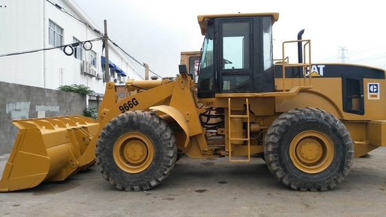 Shanghai Port Loading Service Gebruikte Japan 966G wiellader met Huade hydraulische pomp