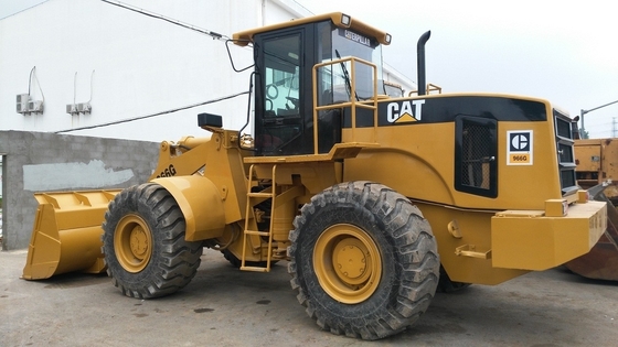 Shanghai Port Loading Service Gebruikte Japan 966G wiellader met Huade hydraulische pomp
