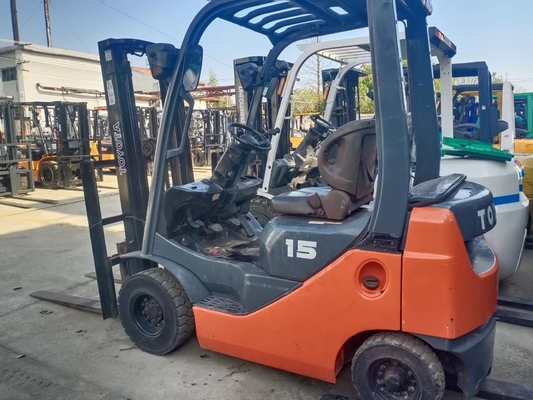Gebruikte Diesel Power Toyota FD15 Mini Vorklift Truck Uitstekende werkomstandigheden 1,5 Ton
