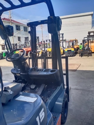 Gebruikte Diesel Power Toyota FD15 Mini Vorklift Truck Uitstekende werkomstandigheden 1,5 Ton